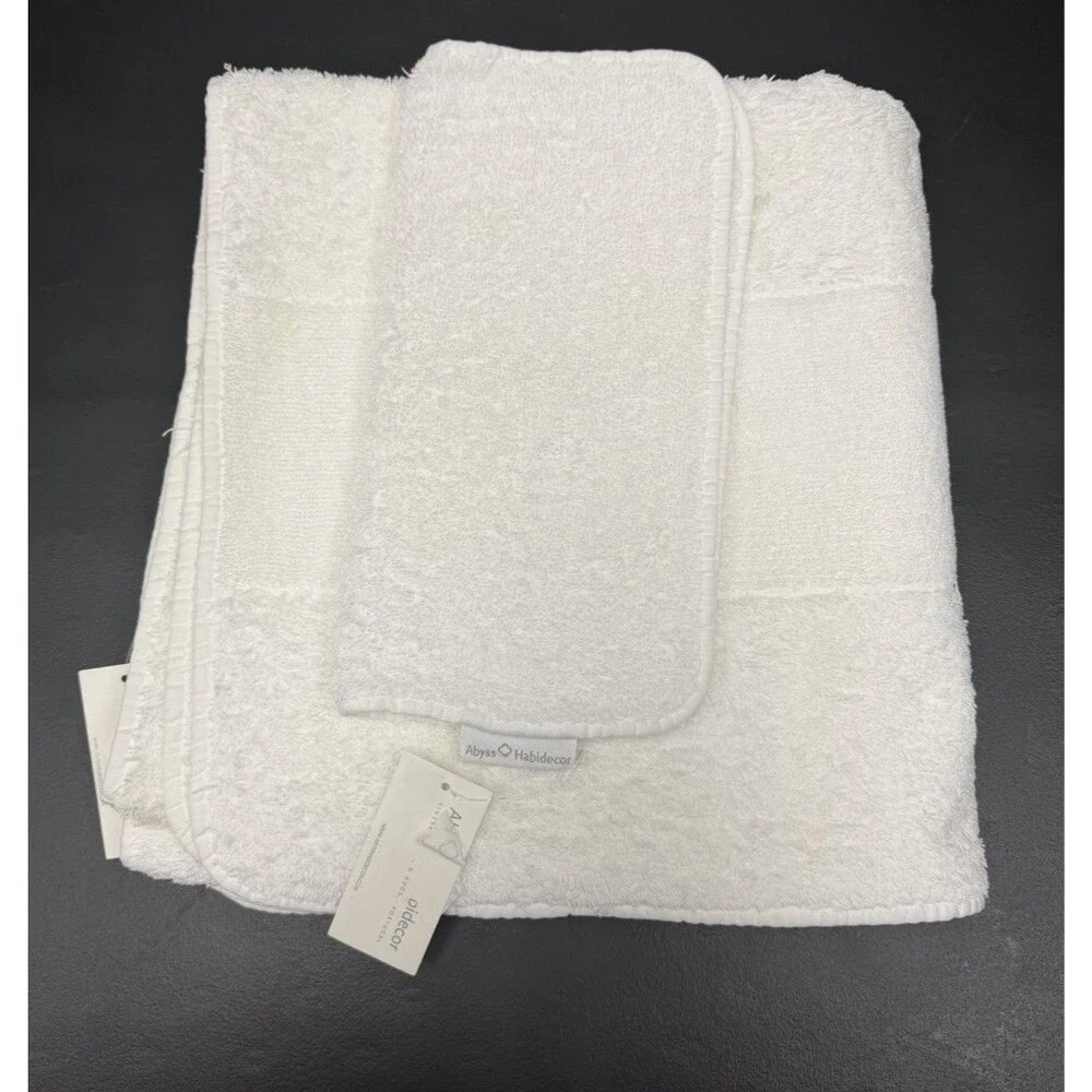 Abyss Super Line Collection Cotton 1 Bath Towel + 1 Washcloths (Discoloration)